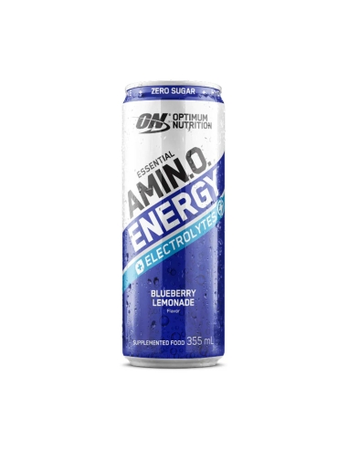 Optimum Nutrición Amino Energy + Electrolitos Sparkling Blueberry Lemon 355ml x 12