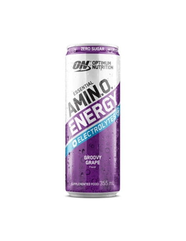 Optimum Ernährung und Ernährung Energy + Elektrolyte Funkelnde Groovy Grape 355ml x 12