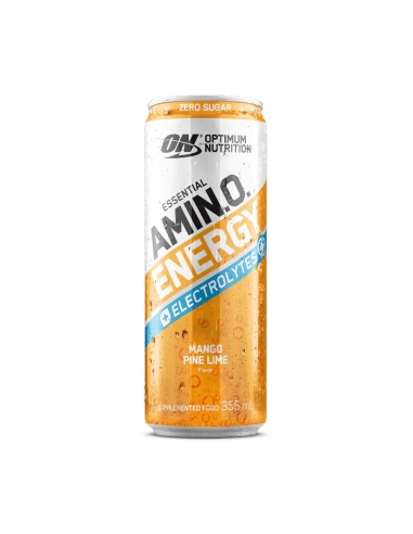 Optimum Ernährung und Ernährung Energy + Elektrolyte Funkeln Mango Pinelime 355ml x 12