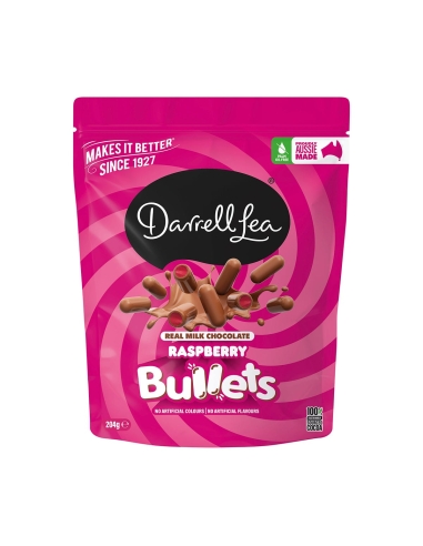 Darrell Lea Milkqiao Raspberry Bullets 204g