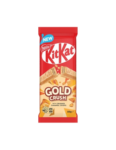 Nestlé Kitkat Gold Crush con patatas fritas de caramelo triturado 160 g x 12