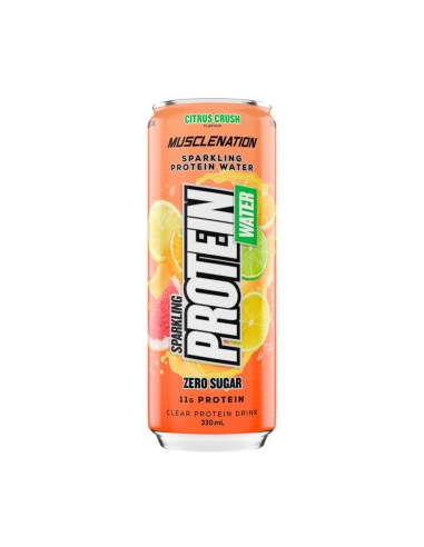 Muscle Nation Sparkling Protein Water Citrus Crush 330ml x 12