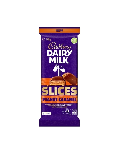 Cadbury Milchmilch Erdnusskaramellscheibe 170g x 16