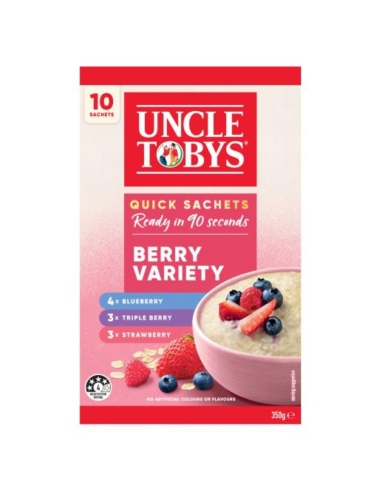 Uncle Toby Schnelle Hafer Berry Variety Pack Frühstück Getreide 10 Pack x 1