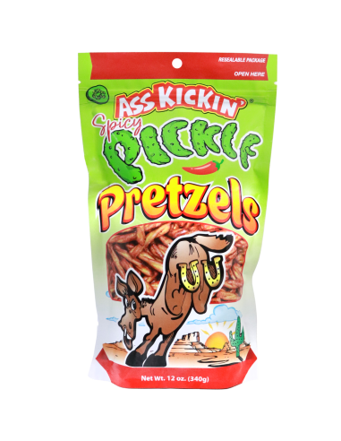 Bretzels Ass Kickin - Cornichon épicé 340g x 1