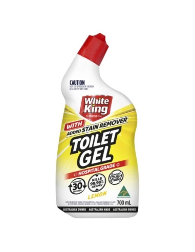 White King Gel da toilette al limone con rimozione della macchia 700ml x 1