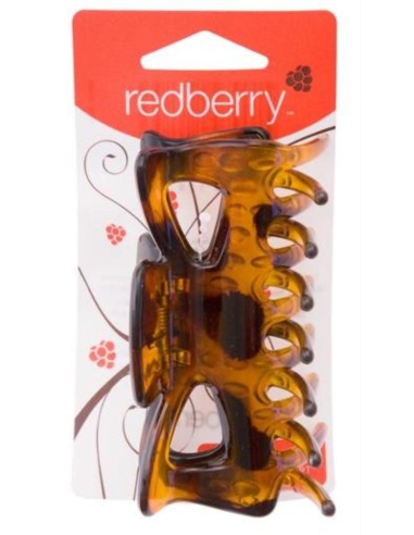 Redberry Medium non slip Tortise Shell Clawclip 1 verpakking x 6