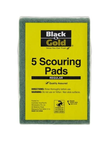 Black & Gold Reiniging Pads Regular 5 Pack x 12