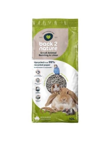 Back Too Nature Ropa de cama para animales pequeños 10l x 1