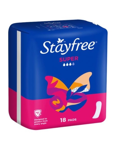 Stayfree Super Pads No Alas 18 Pack x 1