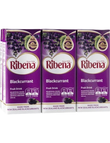 Ribena Blackcurrent Fruit Drink Rtd 6 Pack 250ml x 4