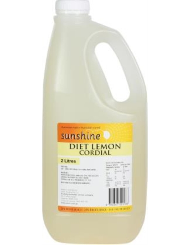Sunshine Cordial Diet Lemon 25% Juice 2 Lt x 1