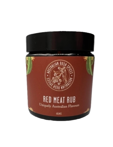 Australia Bush Spicers Red Meat Rub Glass Jar 60g x 1