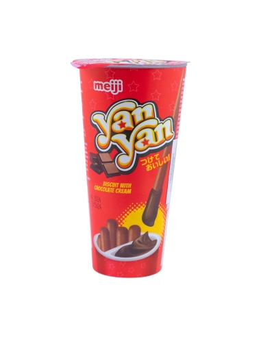 Meiji Yan Yan Biscuit con crema de chocolate 45g x 10