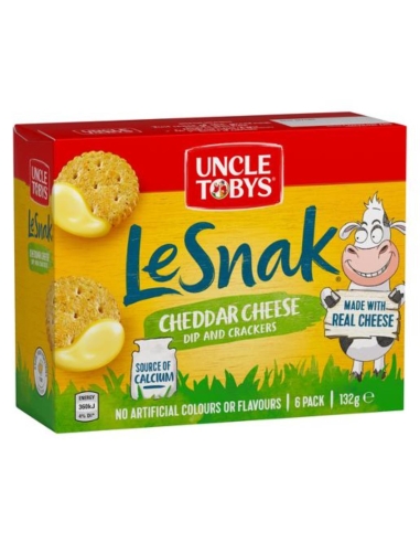 Uncle Toby Le Snak Cheddar Cheese Biscuits 132 g x 12