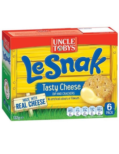 Uncle Toby Le Snak Biscotti di formaggio saporito 132gm x 1