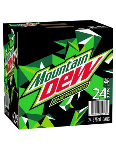 Mountain Dew Energised Citrus Soft Drink 375m x 24