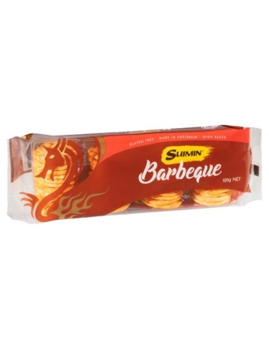 Suimin Cracker di riso barbeque 100g x 16