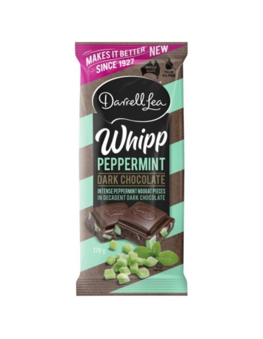 Darrell Lea Blocco di cioccolato fondente alla menta piperita 170 g x 17