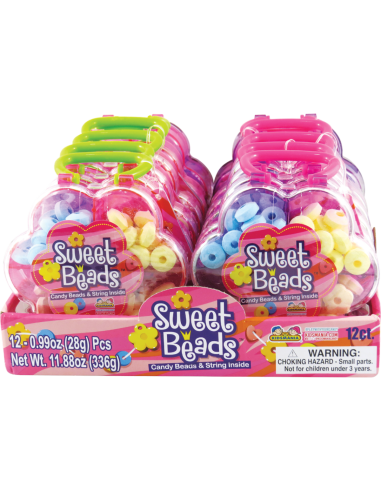 Kidsmania Dulces cuentas Candy Beads & String 28g x 12