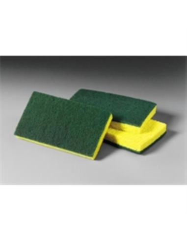 3m Estropajo De Esponja Verde Heavy Duty No 630 Paquete De Almohadillas De 150x115 Mm