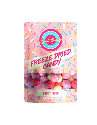 Sweet Crunch Freeze gedroogde snoep Fruit Puffs 50g x 10