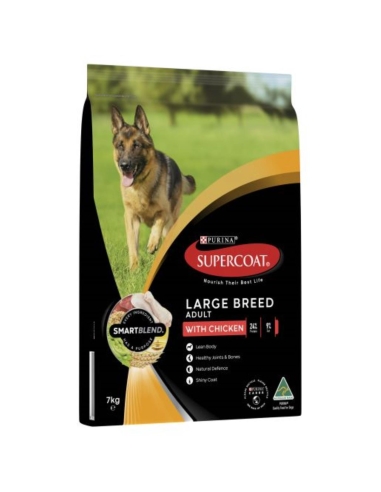 Purina Supercoat Adult Large Breed Chicken Pet Food 7kg x 1