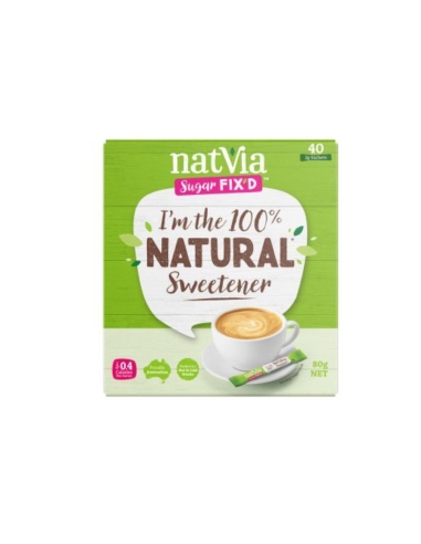 Natvia Natürliche Süßigkeiten 40 Sticks 80g x 4