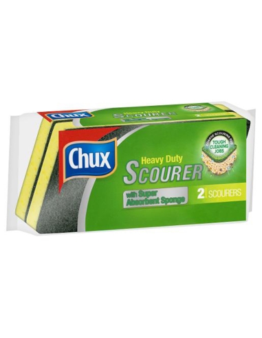 Chux Scourer Sponge Heavy Duty 2 Pack x 1