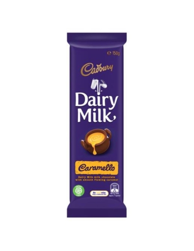 Cadbury Caramello Chocolates de leche láctea 150g x 12