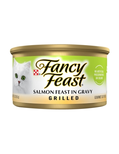 Fancy Feast Lachs in Soße, Nassfutter für Katzen, 85 g, 1 Stück