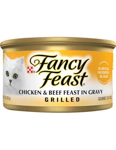 Fancy Feast Gegrillde kip en rundvlees 85g x 1