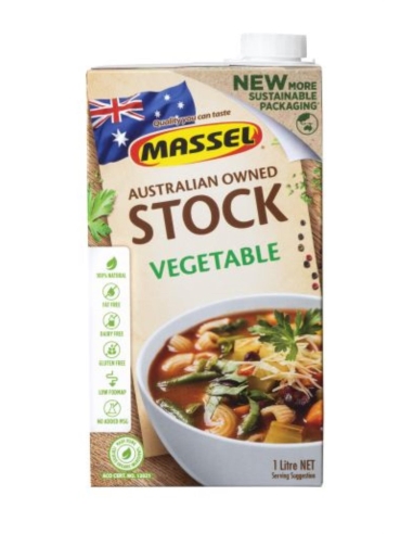 Massel Vegeta Organic Liquid Stock 1ltr x 6