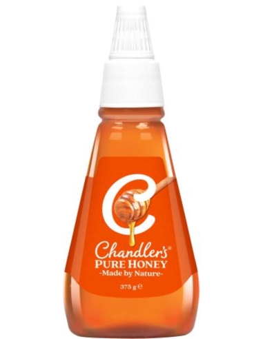 Chandler Honey ツイスト＆スクイーズ ピュアハニー 375g x 8