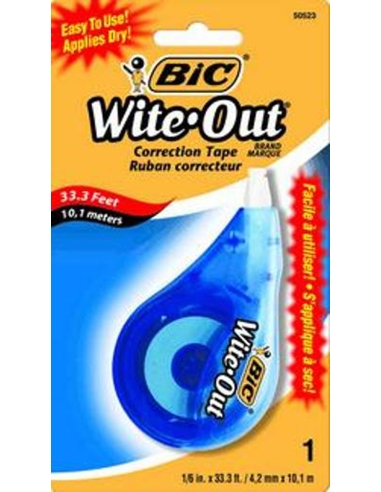 Bic Wite Out Correction Tape Blister Pack x 1