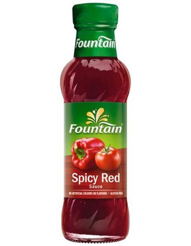 Fountain Sauce Tomato Spicy Rojo 250 ml x 1