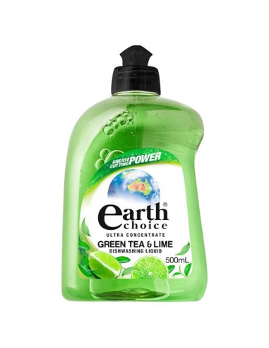 Earths Choice Concentrato liquido per detersivo per piatti al tè verde e lime 500 ml x 1