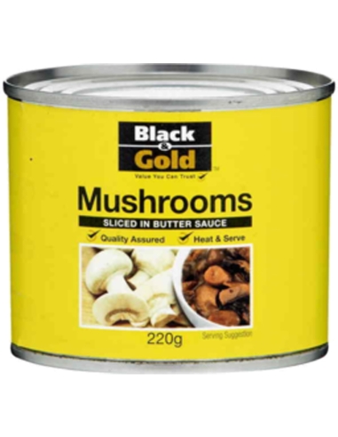 Black & Gold Champignons Champignons Champignons entiers 400g x 1