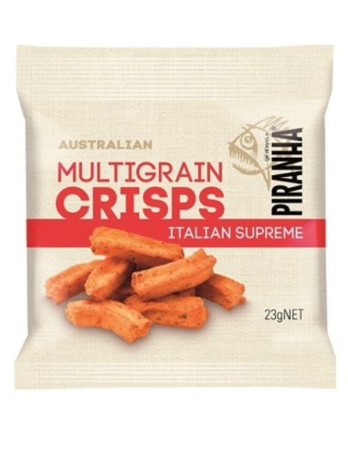 Piranha Chips Multigrain Crisps Italiaans Supreme 23 g x 100