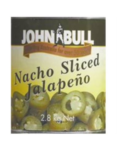 John Bull Jalapeno pepers gesneden 2,8 kg x 1