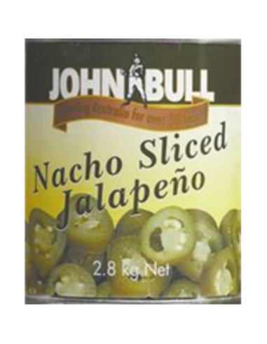 John Bull Jalapeno Peppers Sliced 2.8kg 1