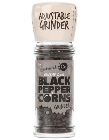Community Co Black Peppercorn Grinder 50g x 1