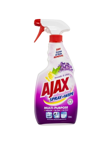 Ajax Spray N Wipe Lavande et Citrus Trigger 500ml x 1