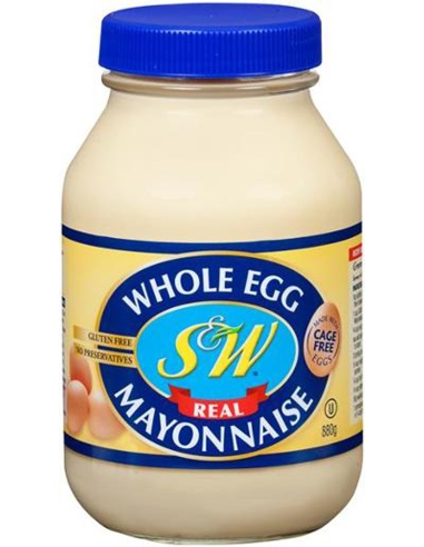 S & W Ganzes Ei Mayonnaise 880g x 1