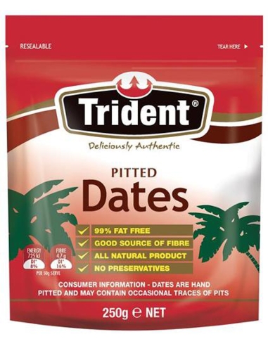 Trident Pitted Dates 250g x 1