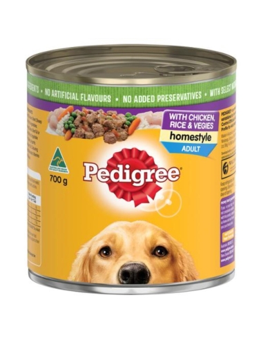 Pedigree Homestyle With Chicken Rice And Vegies 700gm x 1