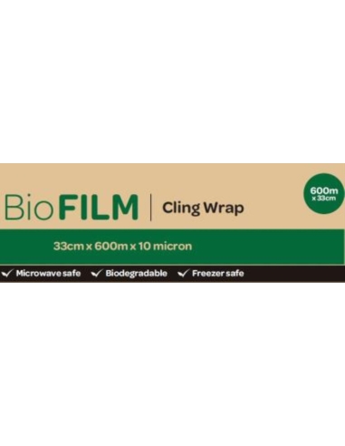 Smart Choix Clingwrap Distributeur Biodégradable 600m par 33cm Pack x 1