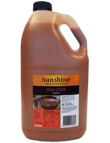 Sunshine Sauce Chilli Hot 3ltr x 1