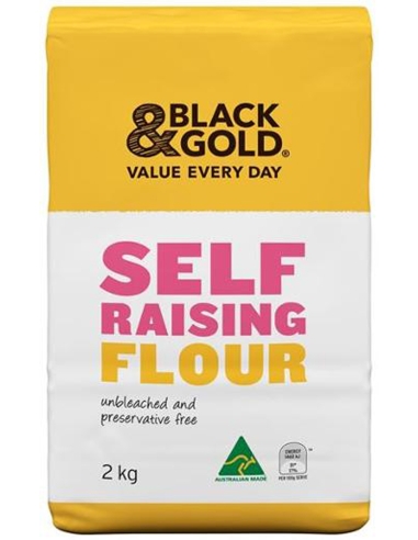 Black & Gold Flour d'autocollant 2kg x 1