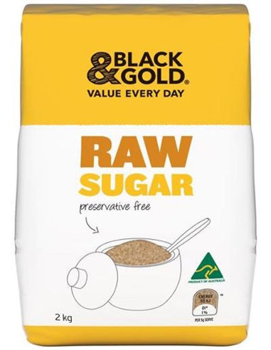 Black & Gold Raw Azúcar 2kg x 1